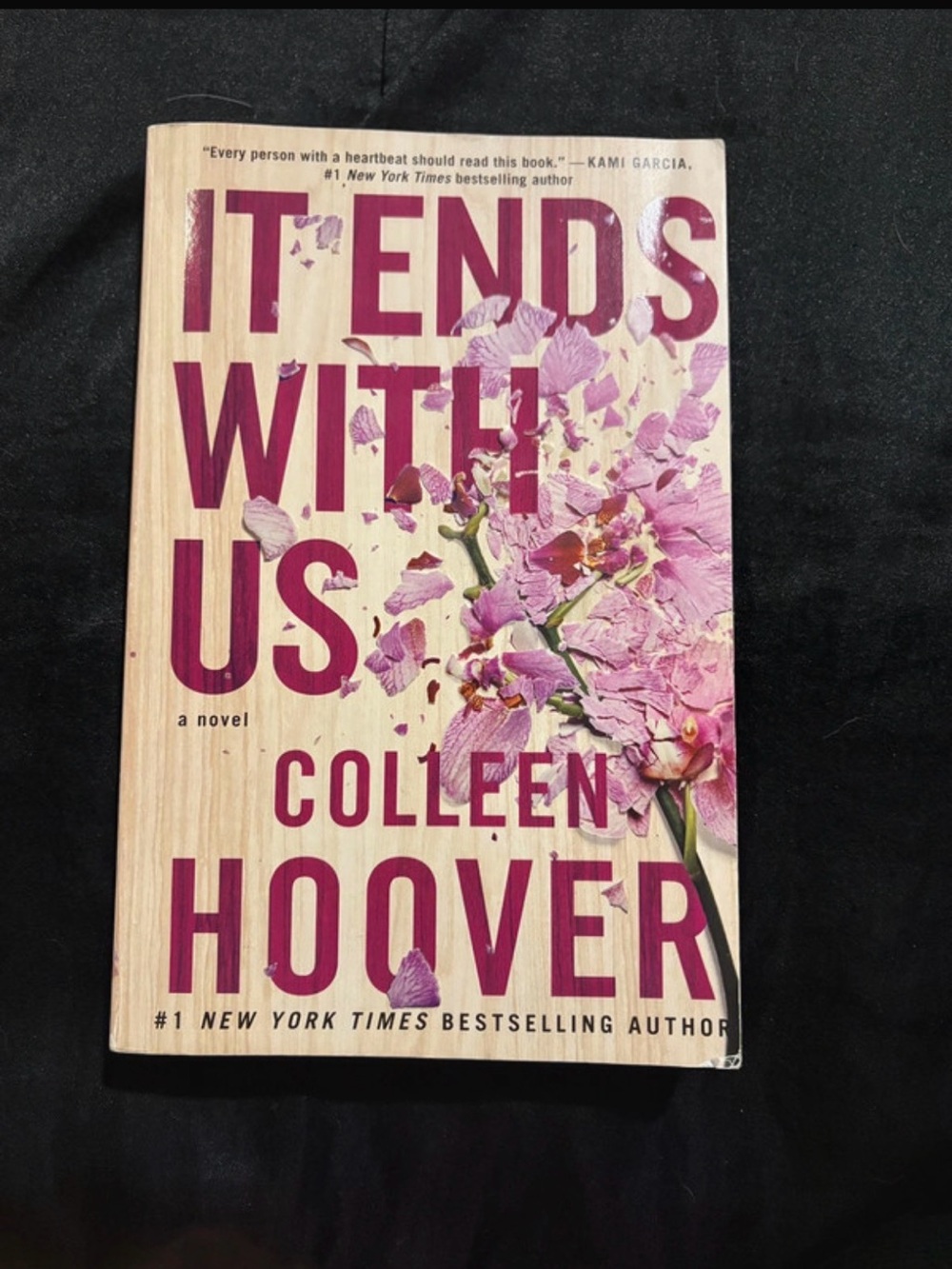 It Ends With Us Paperback Novel - Pink Floral Cover